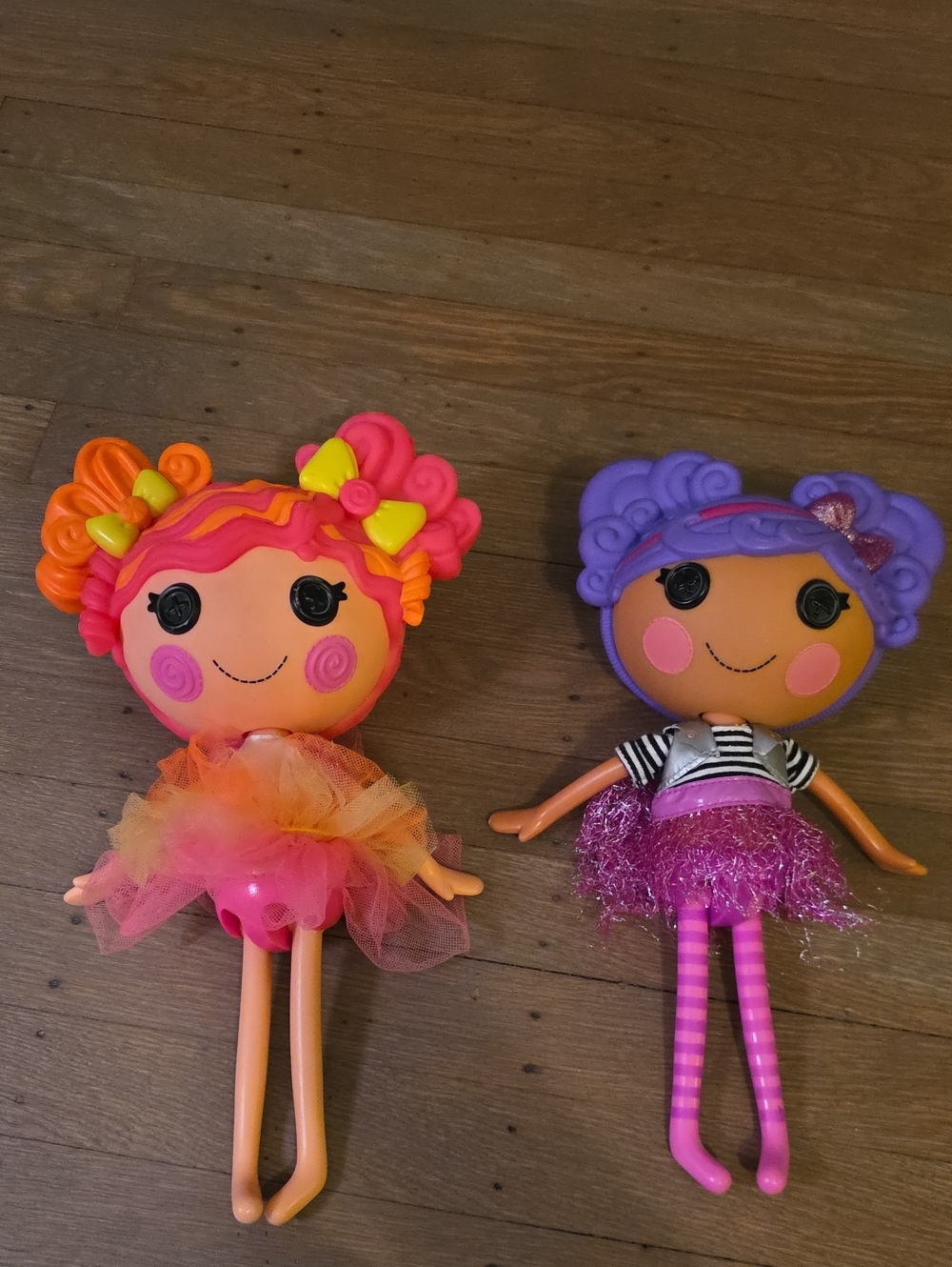 Colorful Girls Fashion Doll Set in Pink, Orange & Purple
